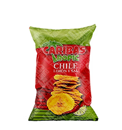 Caribas Tropic chile limón y sal platanitos centroamericanos